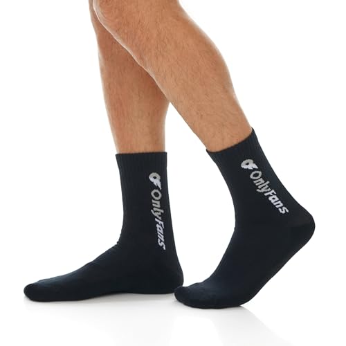 OnlyFans #1 Crew Socks – Fun Novelty Athletic Socks for Men & Women, Soft & Comfortable Cotton Blend2