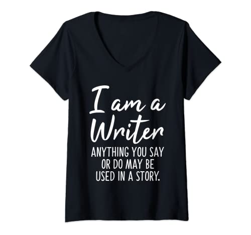 Donna I'm A Writer Tee Shirt Funny Writer Author Gifts Maglietta con Collo a V