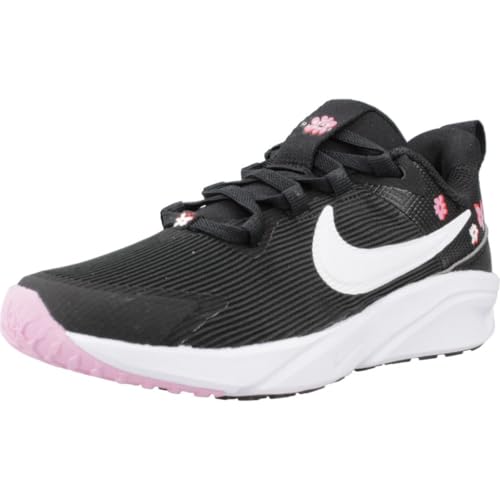 Nike Star Runner 4 NN SE Little Kids' Shoes (FJ8079-001, Black/Pink Rise/Picante Red/White)