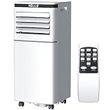 Antarctic Star 8000BTU Portable Air Conditioner 3-in-1 with 24H Timer，Sleep Mode, Dehumidifier, 2 Fan Speeds, Fast Cooling AC Unit with Remote, Digital Display for Home/Office