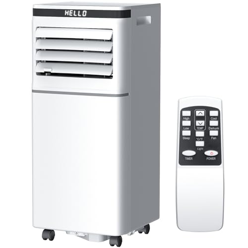 Image of Antarctic Star 8000 BTU Portable Air Conditioner, 3-in-1 AC Unit with Dehumidifier & Fan, 24H Timer, Sleep Mode, Remote Control, Digital Display for Home & Office