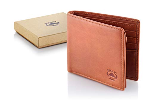 Image of Stealth Mode Leather Bifold Wallet for Men With ID Window and RFID Blocking