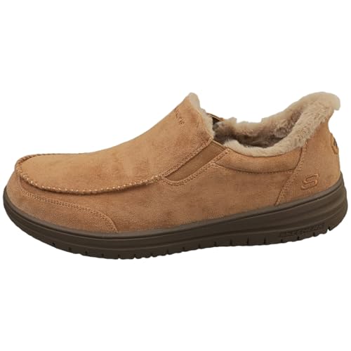 Skechers Uomo Slip-Ins Relaxed Fit: Murette - Scofield Shoes In Ocra, Taglia 41 - 5