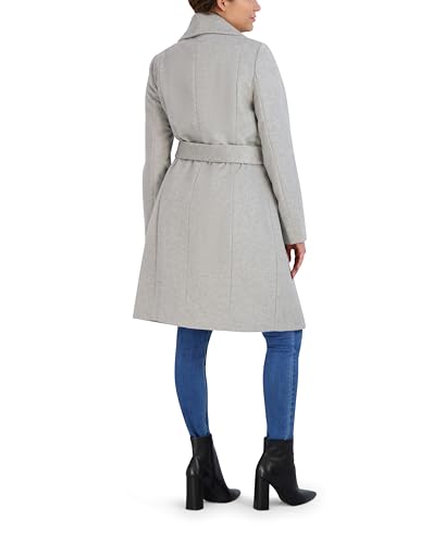 Image of Cole Haan Women's Belted Wool Blend Wrap Coat