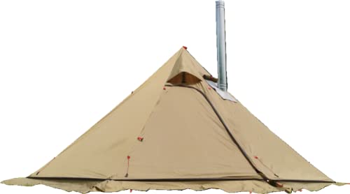 Carpa ultraligera tipo tipi 3-4 personas con faldón de nieve