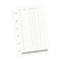 Amazon.co.jp: TSUKURIRO システム手帳 リフィル 6穴 リング 対応 厚手