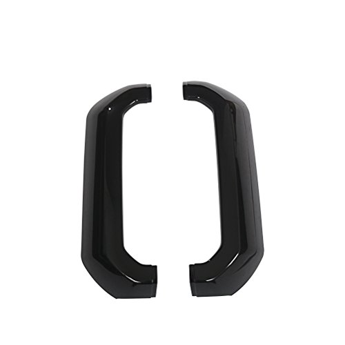 Ninte For 2011-2016 Ford F-250 F-350 F-450 F-550 Super Duty - Painted Gloss Black Front Bumper Hood Mesh Grill Cover W/Surround - 8Pcs #TOP4