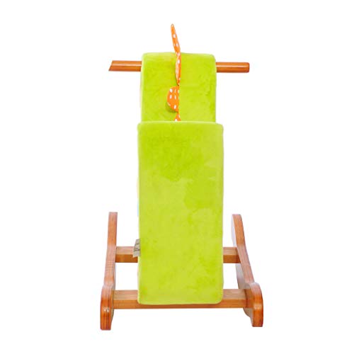 Schaukelpferd Baby Spielzeug Kindersitz Kinder Holz Pferd Rocking Horse Square Schaukelspielzeug HUYP (Color : Green) – Bild 4
