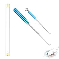 beejune 2 Stück Angelhaken Entferner, Edelstahl Hakenlöser Angeln, Schnelles Disgorger, Tragbarer Haken-Entferner Mit Magnete Fur Kleine Und Große Hackenlöser Fischen - Angelzubehör (13/17cm)