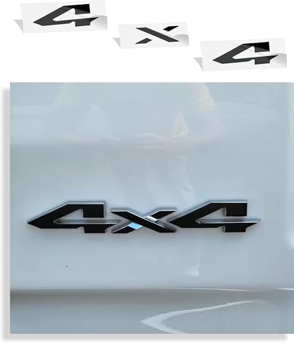 Image of Reflective Concepts 4x4 Emblem Overlay Decal Sticker -Fits: 2019-2026 Ram, NOT for Classic - (Color: Gloss Black)