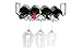 Price comparison product image PRIMNED Under Cabinet Wine Rack with Glasses Holder - Holds 4 Bottles of Wine and 6 Wine/Stem Glasses -Black Metal Under the Cabinets Kitchen Organizer - Complete with Silicone Wine Coasters.