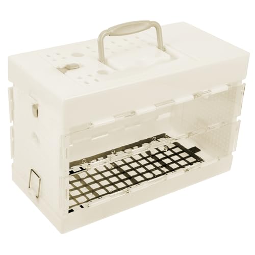 Yardwe Tragbarer Vogelkäfig Papageien-reiseträger Vogeltransportkäfig Für Ausflüge Im Freien Kleiner Vogel-reisekäfig Mit Bequemem Griff