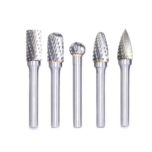 Set de fresas de carburo de tungsteno 6 mm shank 5 pzas