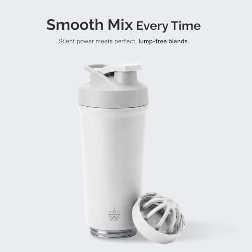 Image of Cult Stainless Steel Bottom Opener Shaker Bottle 700 ml, Leakproof Protein Mixer with Noise-Free Agitator, Wide Mouth, Dishwasher Safe, BPA-Free, Gym & Fitness Supplement Bottle