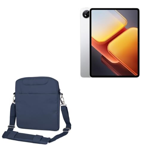 BoxWave Case Compatible with vivo iQOO Pad2 - Encompass Urban Bag, Over Shoulder Messenger Straps Handle Bag Pockets - Navy