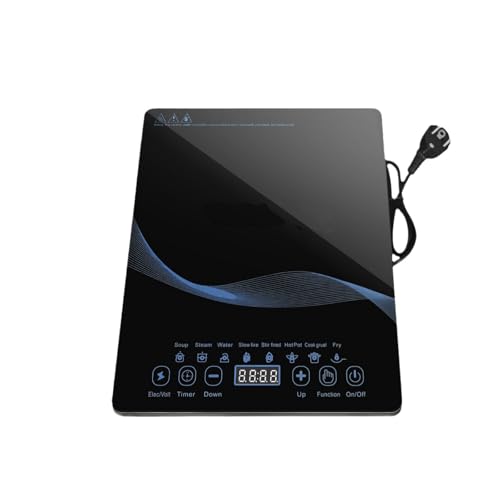 WITFAMILY Induktionskochplatte Einzel, 2000W Induktionskochfeld 1...