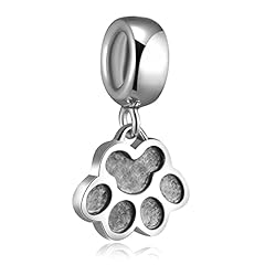 Vintage Dog Paw Print Charm