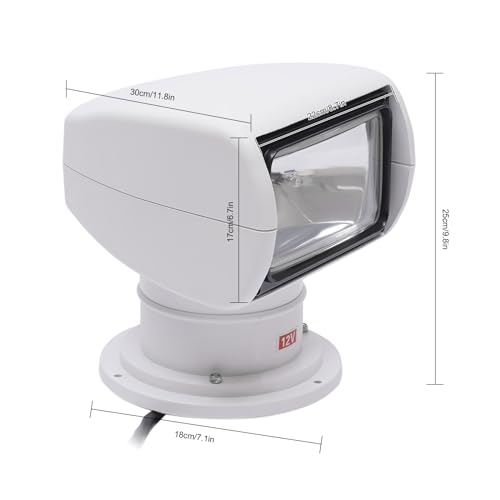 image for DONSU Boat Spotlights, 100W Remote Control Spotlights for Boat Truck, 
