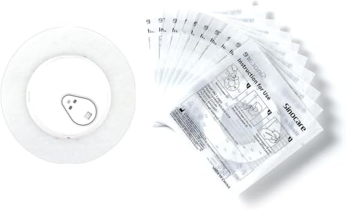 Sinocare Sensor remendos de 10 unidades, impermeáveis e sem alergia, apenas para Sinocare iCan i3 sensor