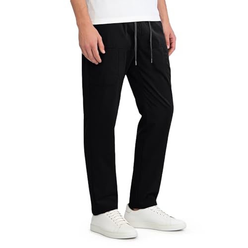 Pantalon coton lin homme anti-transpiration pour l'été