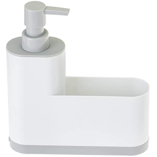 Vigar - Set de Fregadero con Difusor - Kit de 1 Sola Pieza - 18,5 x 5 x 20 cm - Monobloc - Diseño Estrecho - Con Sistema Drenaje Fácil - En Color Gris