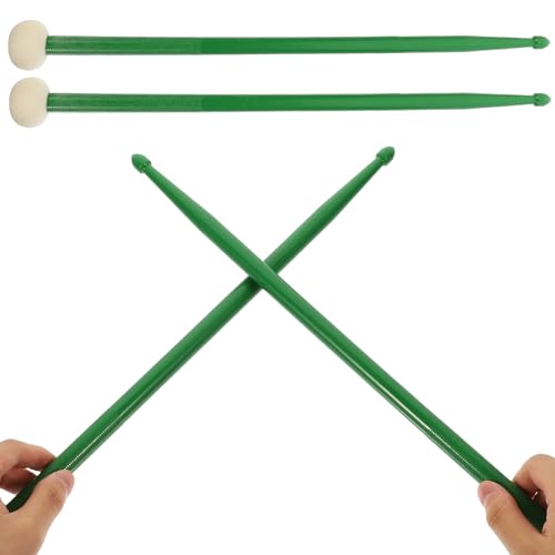 Baquetas dobles de nailon con puntas de fieltro y nylon miniatura 1