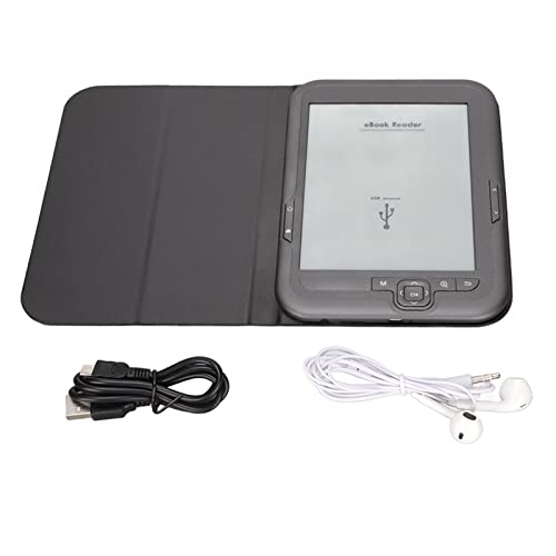 Miniatura 5 de Lector Electrónico, Lector Libros Electrónicos Con Pantalla Tinta Hd 6 Pulgadas Y 800x600, Ink Screen E Reader Con Funda Protectora Para Auriculares, Compatible Con Función Zoom, Marcadores 8gb