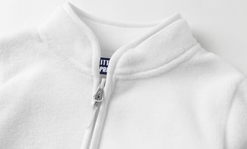 LittleSpring Boys Girls Lightweight Fleece Jackets Zip Up Solid Color 2-10 Years3