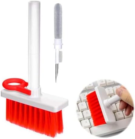 Kit Escova De Limpeza Multifuncional Teclado 5 Em 1 Telefone Fone...