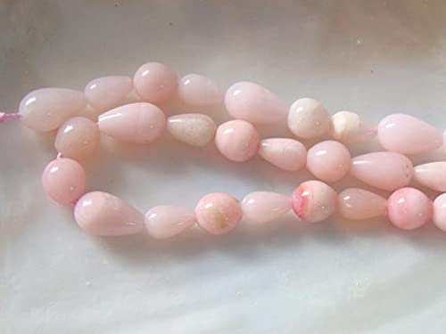 Opale rose du Pérou véritable en fil pour remplacer les imitations en plastique