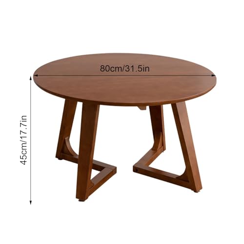Table basse ronde en bois à montage facile pour studio - 2