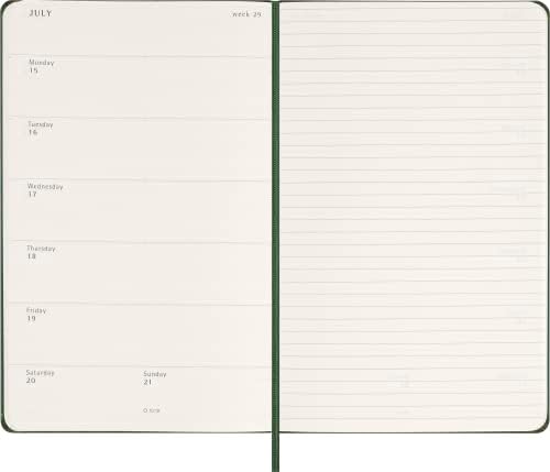 AGENDA SEMANAL 2024 LARGE VERDE MIRTILO TAPA DURA