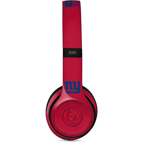 Skinit Decal Audio Skin Compatible with Beats Solo 2 Wireless - Officially Licensed NFL New York Giants Red Performance Series Design