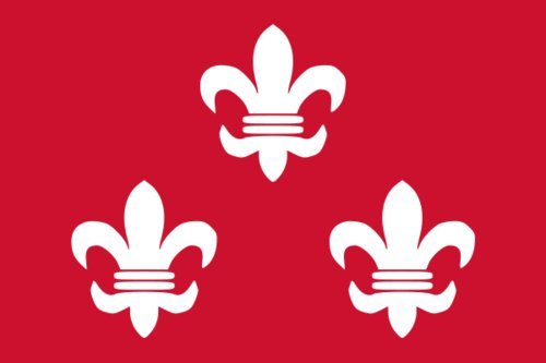 Drapeau Beverwijk résistant grand format paysage ne s'effiloche pas