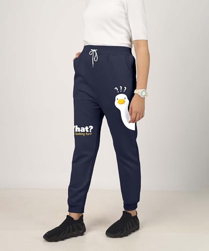 Image of KYDA Kids Girls Loose Mid Rise Cottonblend Printed Track Pants (Pack of 1)