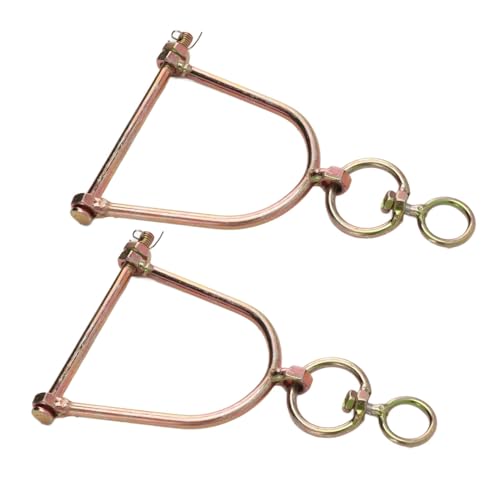 Miokycl 2 Peças Anel de Nariz de Vaca Touro Gado Giratório de Aço Inoxidável Meio Casco Braçadeira d