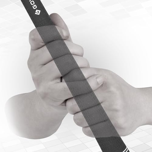 Gowolf 2024 New Premium Natural Rubber Golf Club Grips Golf Grips 13 Pack Hybrid Golf Club Rubber Grips With Free 13pcs Tape (Midsize,Black)