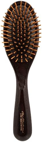 Chris Christensen 20 mm Oval Wood Pin Dog Brush, Wood Pin Series, Groom Like a Professional, Real Wood Pins, 100% Static-Free, Redistribute Natural Oils into Coat, Reduces Painful Pulling, Large