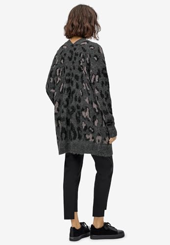 ellos Plus Size Animal Print Jacquard Cardigan2