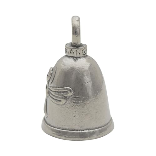 Image of Guardian Bell Good Luck Bell w /Keyring & Black Velvet Bag | Motorcycle Bell | Lead-Free Pewter | Made in USA