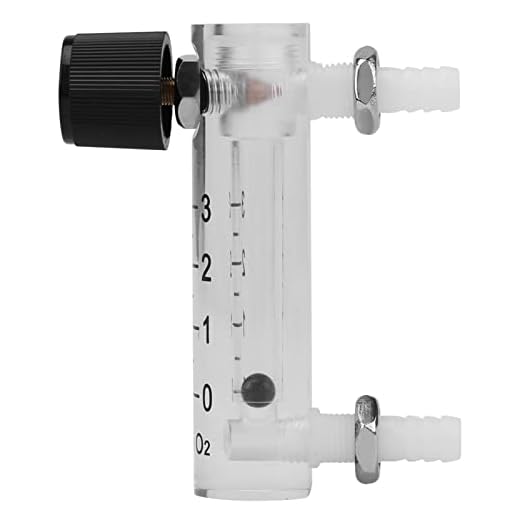 Telituny Professioneller Gasdurchflussmesser, LZ Q-2 Gas Durchflussmesser mit Regelventil 0-3LPM, 8mm Einstellbare Rohr Flowmeter, 0.6MPa Druckfest Durchsichtiger Gasregler, für Sauerstoff/Argon/CO2