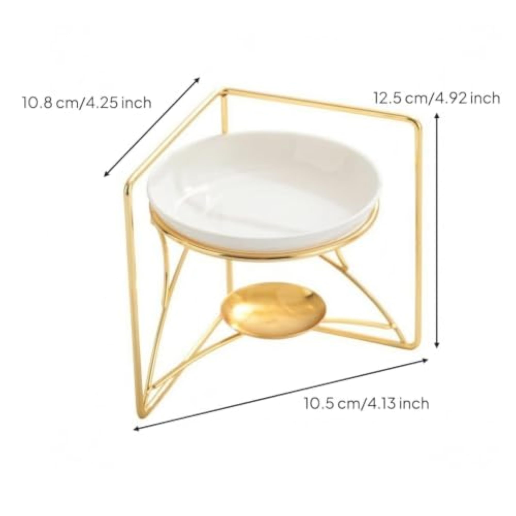 Decorative Ceramic Burner Elegant Geometric Aroma Burner