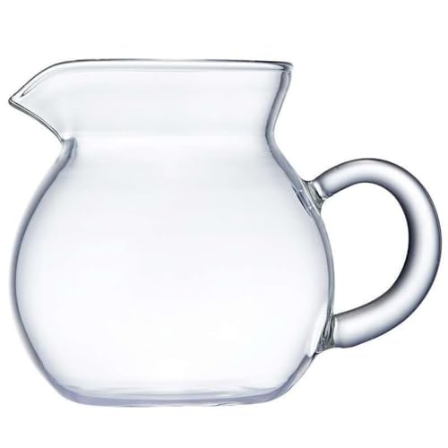 Xiraivke 厚いガラス公道カップ耐熱カンフー茶器分茶器台湾大茶海茶道アクセサリー