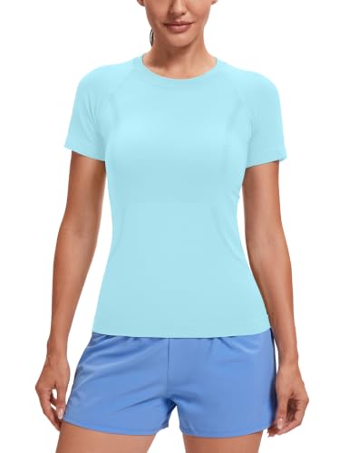 Image of MathCat Seamless Short Sleeve Workout Tops for Women