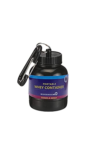 Image of Amazing Whey loader Protein Carry Funnel Portable Protein Whey or Supplement Powder Combo Pack of 2 Carrying Whey Funnel and Container Box with Key-Chain (PURPLE)