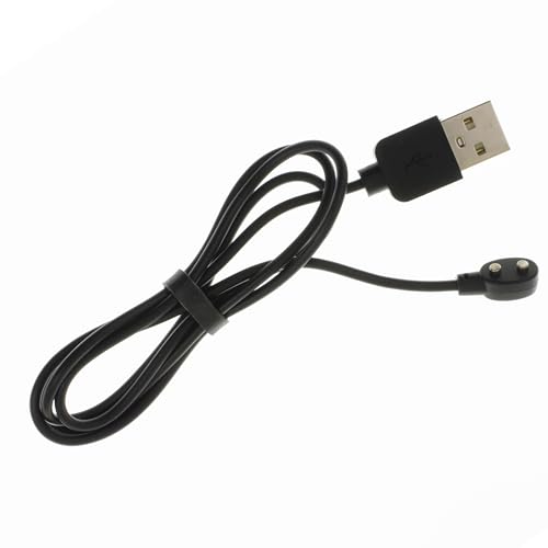 YiKaiEn 6mm Magnetic USB DC Charger Cable, 2.7ft Replacement Oval Base Charging Cord for Rechargeable Toys, Massagers, Electric Toothbrushes,Children\'s Watches, Dog Trainer, Facial Cleanser (Black) - Thumbnail 4
