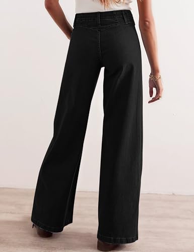 Womens Wide Leg Jeans High Waisted Baggy Jean Fashion Stretch Jeans for Women Trendy Slim Butt Lift Jean Pant2