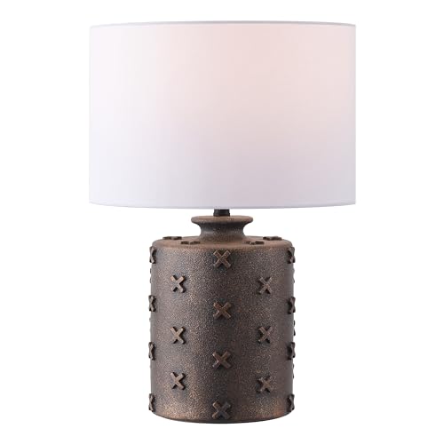 Lámpara de Mesa de Resina Marrón Antigua 21 pulgadas