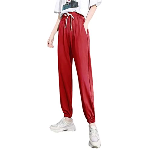 Pantalon de survêtement d'hiver en polaire épaisse premium avec taille haute ajustable