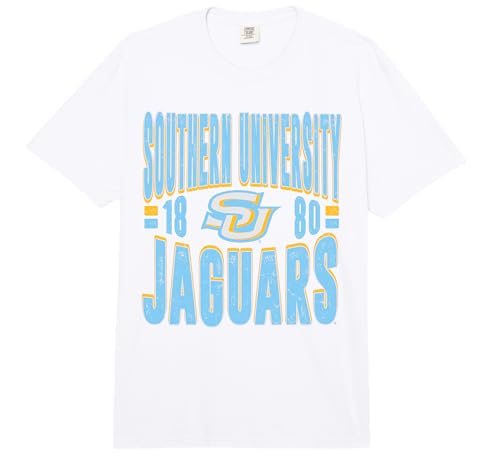 Southern Jaguars Vintage 90s Retro White Comfort Colors Adult Heavyweight T-Shirt